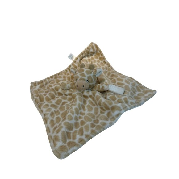 Carters Giraffe Plush Security Blanket Lovey Soft Fleece Baby Toy 13”x13” - Picture 1 of 5